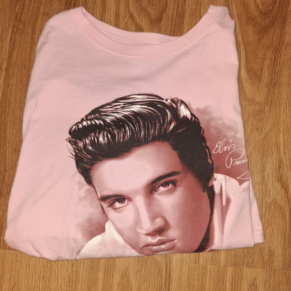 Elvis Presley Pink Graphic Tee